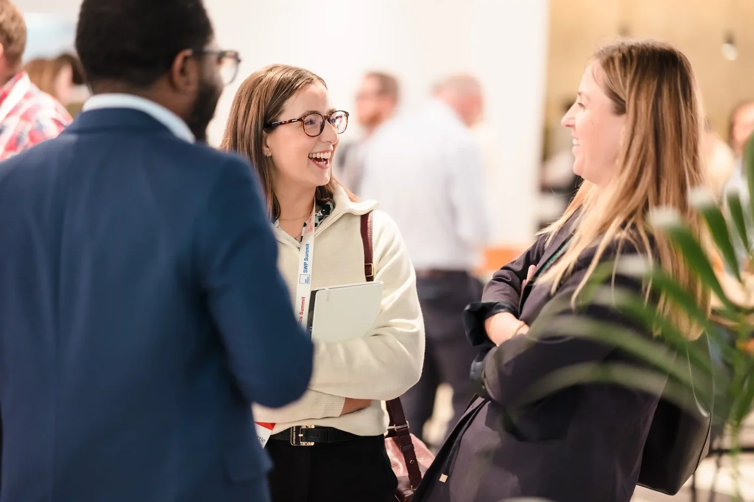 Delegates exchanging ideas at a People Strategy Hub event