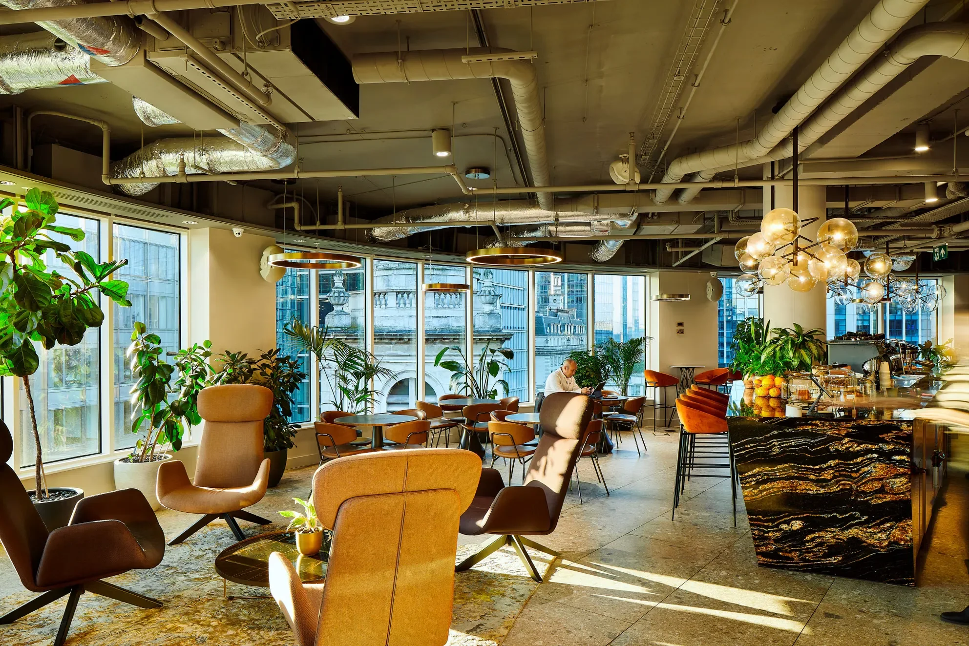 Lounge seating at Uncommon Liverpool Street