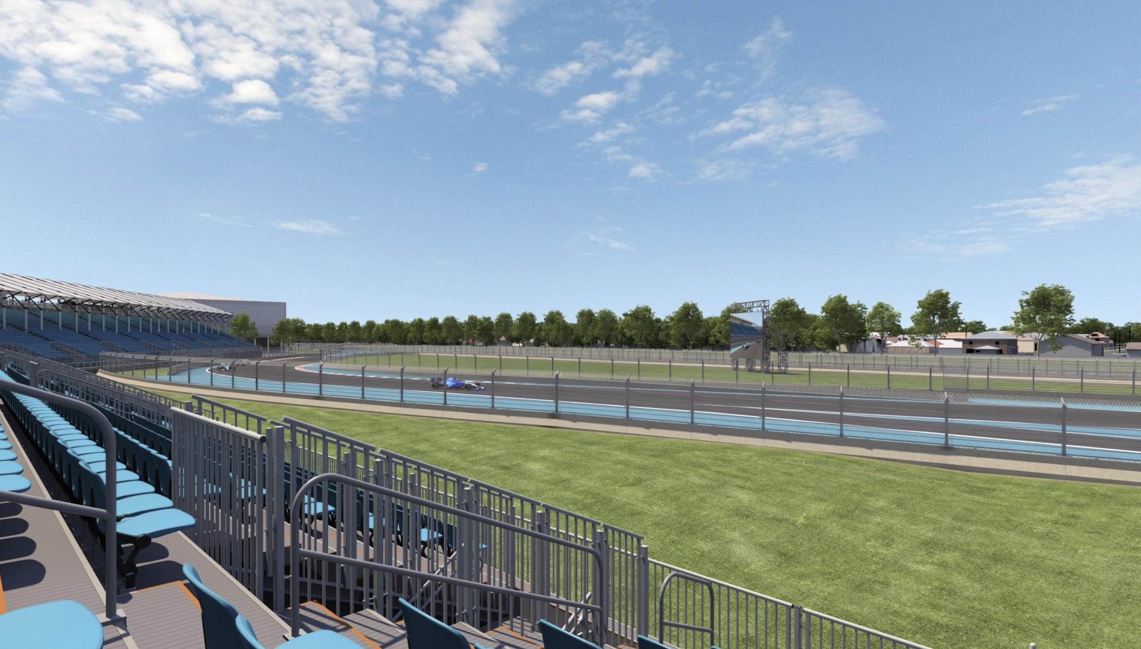 Turn 18 grandstand view — Miami GP