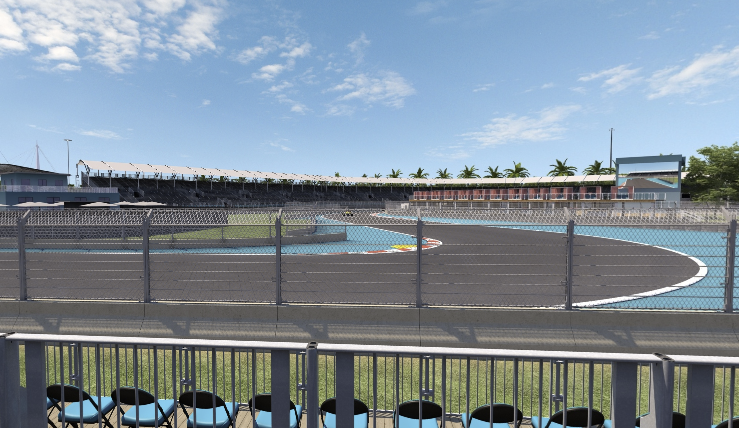 Turn 11 grandstand view — Miami GP