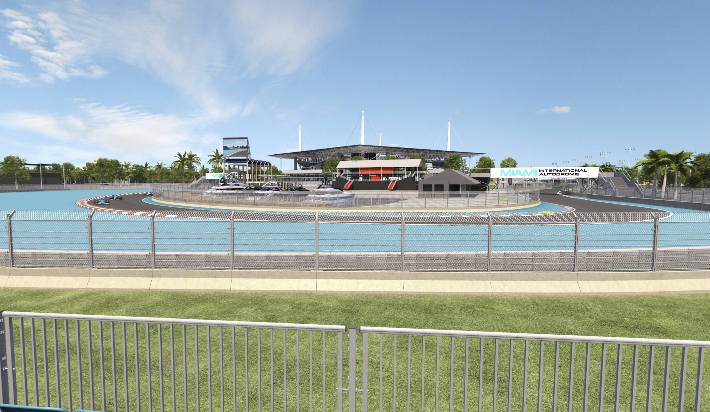 Marina grandstand view T6-8 — Miami GP