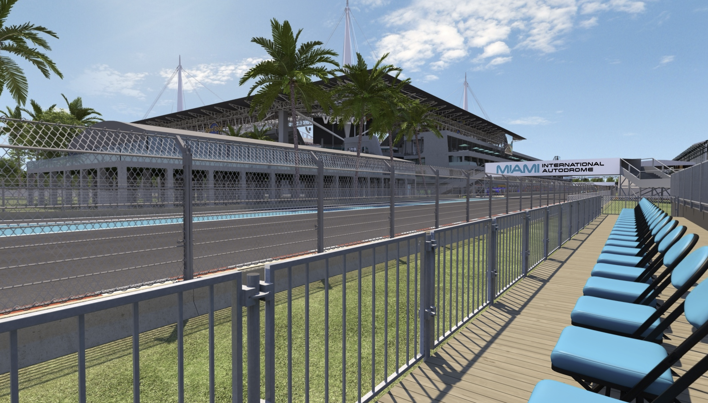 Turn 1 grandstand view — Miami GP