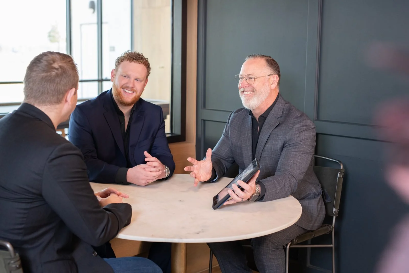 Scott Reib in a strategy session with North Texas business owners