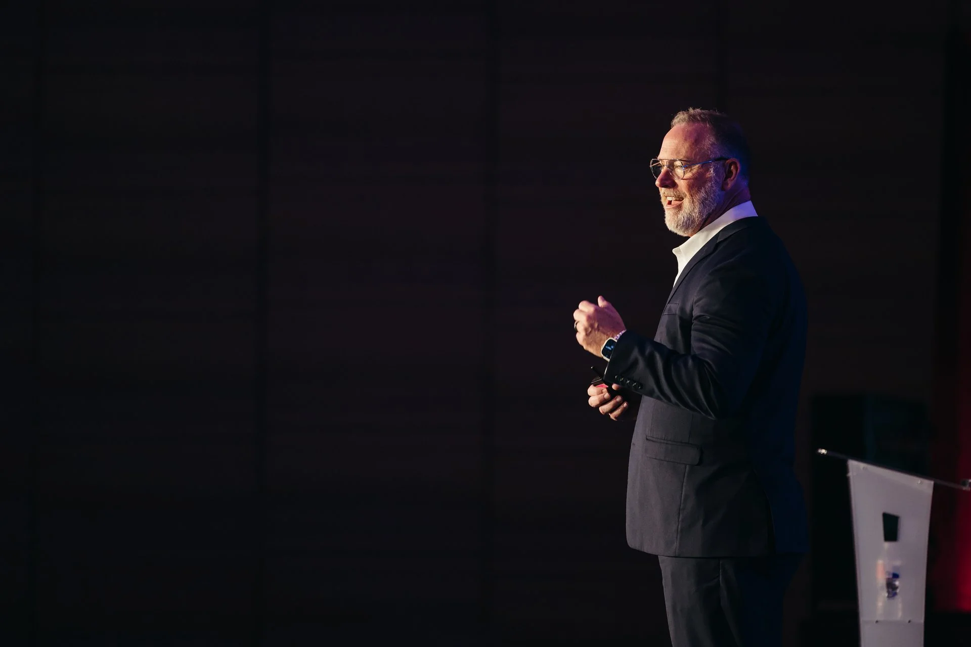 Scott Reib on stage