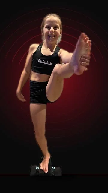 Heel stretch, before