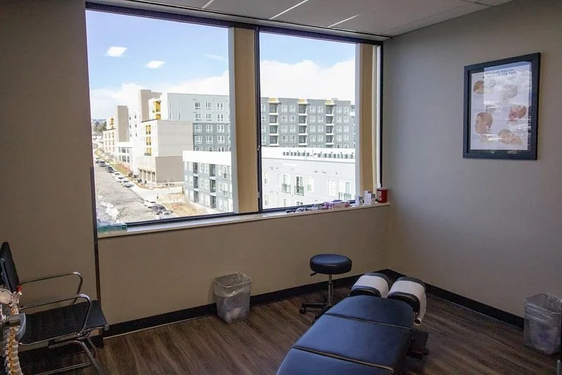 Treatment room at Mountain View Pain Center Lakewood