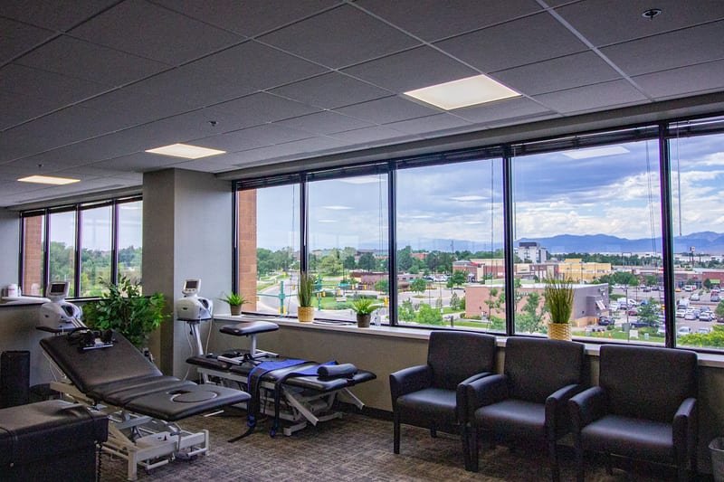 Treatment room at Mountain View Pain Center Northglenn