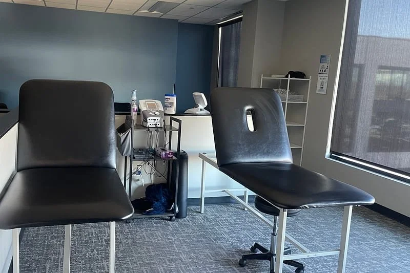 Treatment room at Mountain View Pain Center Lowry, Denver