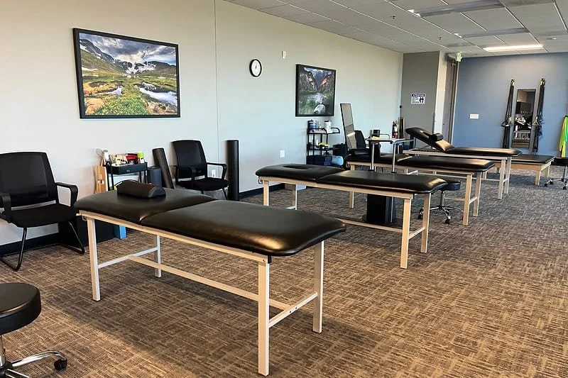 Physical Therapy treatment tables at Mountain View Pain Center Highlands Ranch