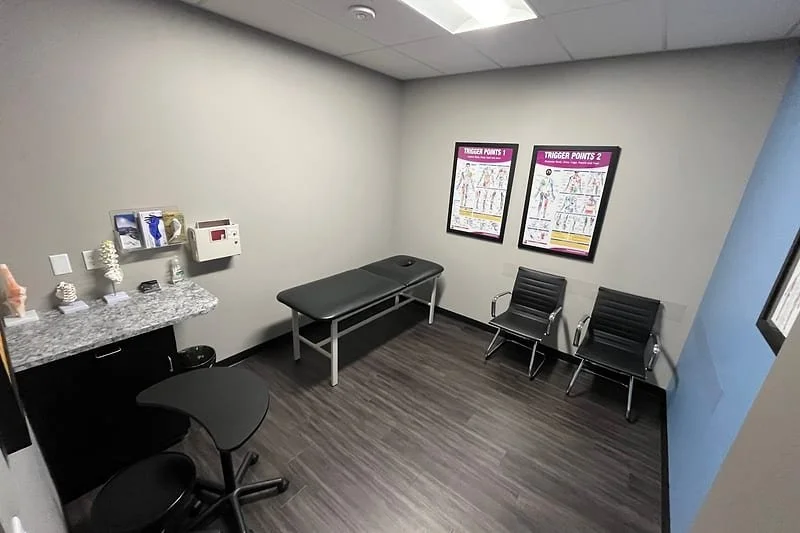 Treatment room at Mountain View Pain Center Central Park, Denver