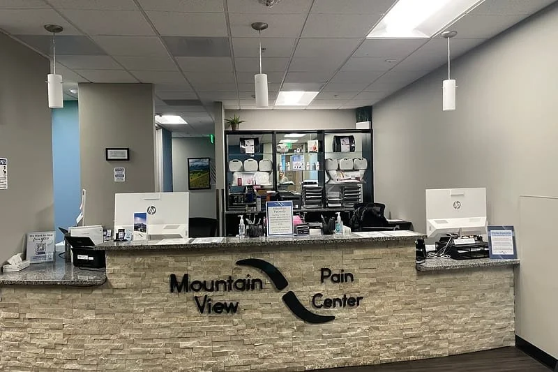 Front desk at Mountain View Pain Center Lone Tree