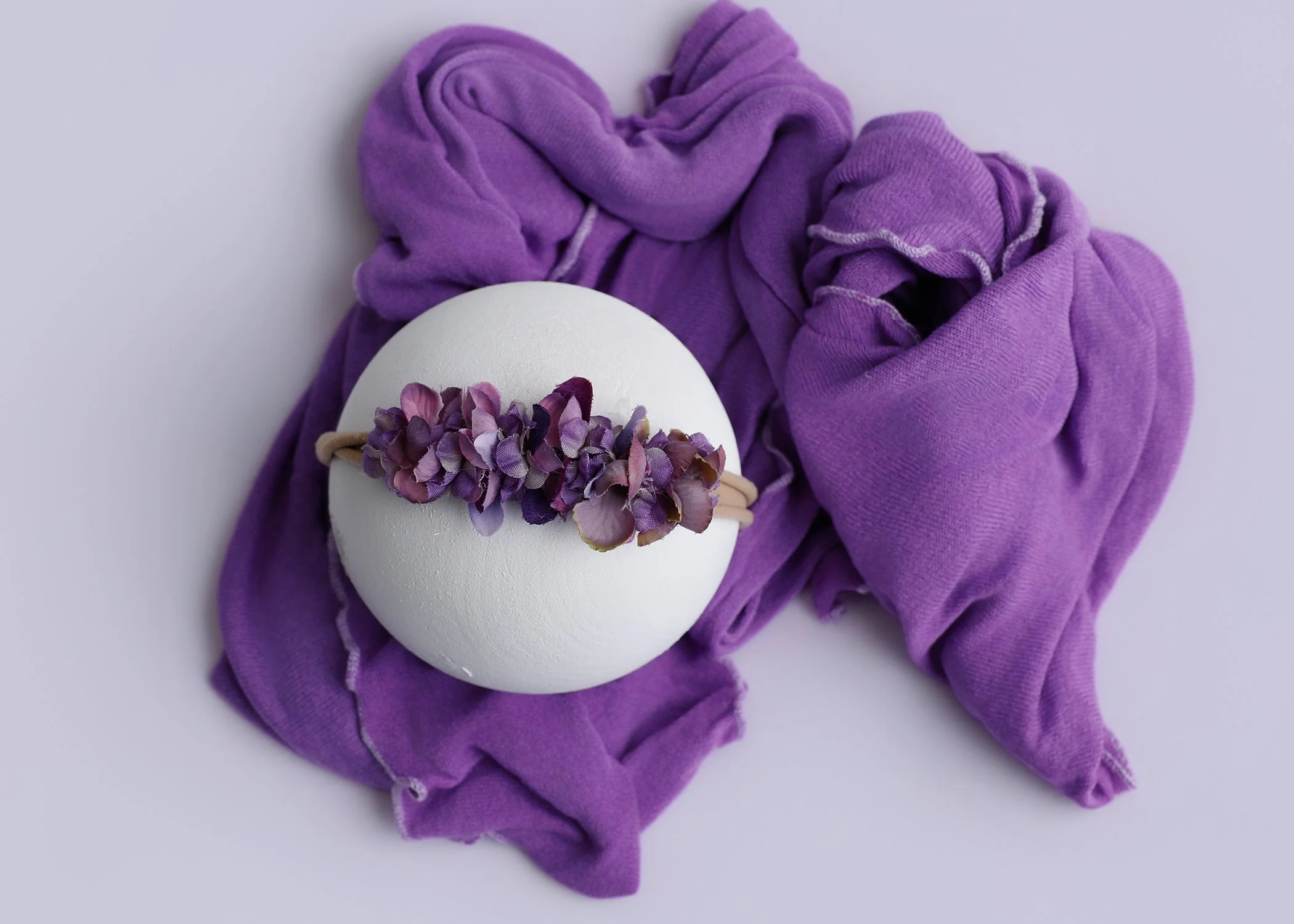 Purple wraps and headband set