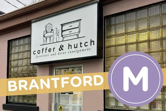 Coffer + Hutch storefront on Erie Avenue in Brantford