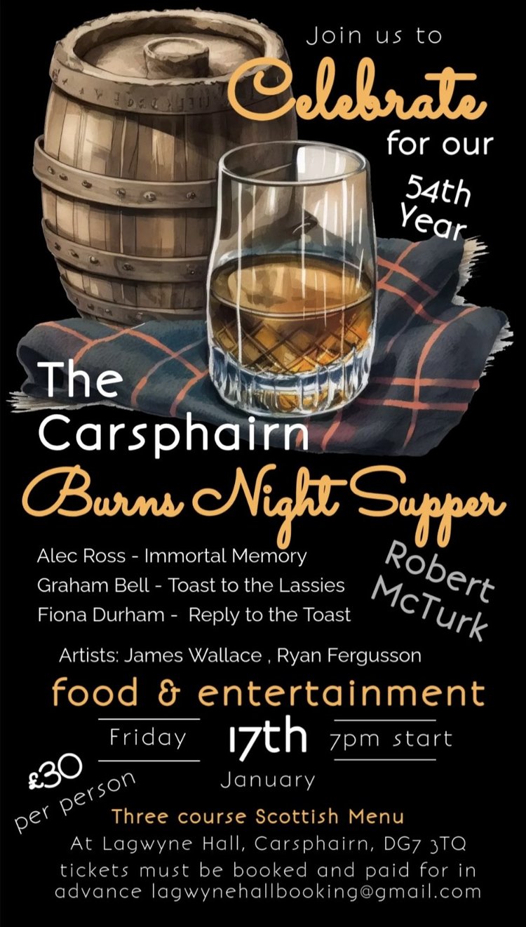 Carsphairn Burns Supper 2025
