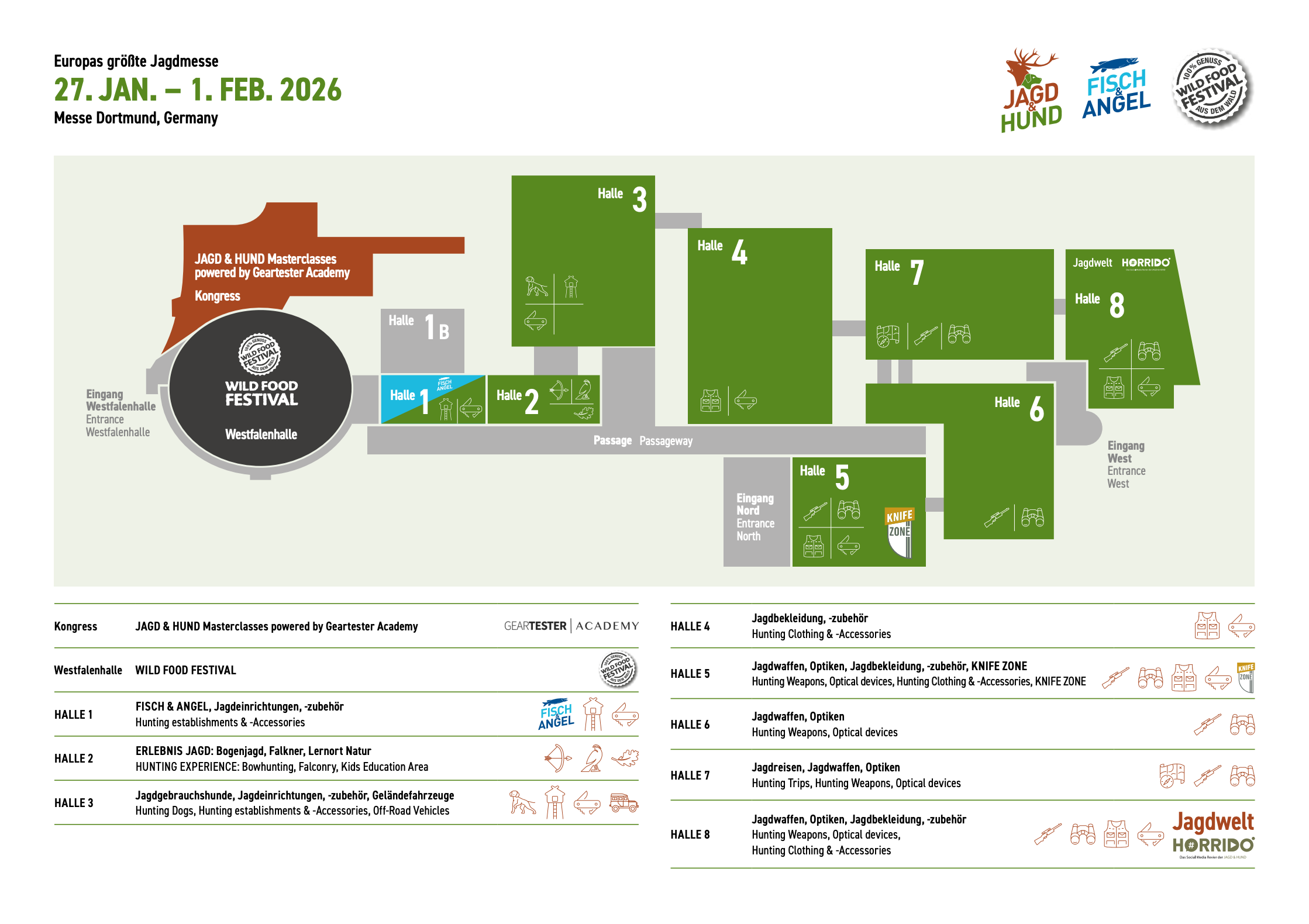 Hallenplan Jagd & Hund