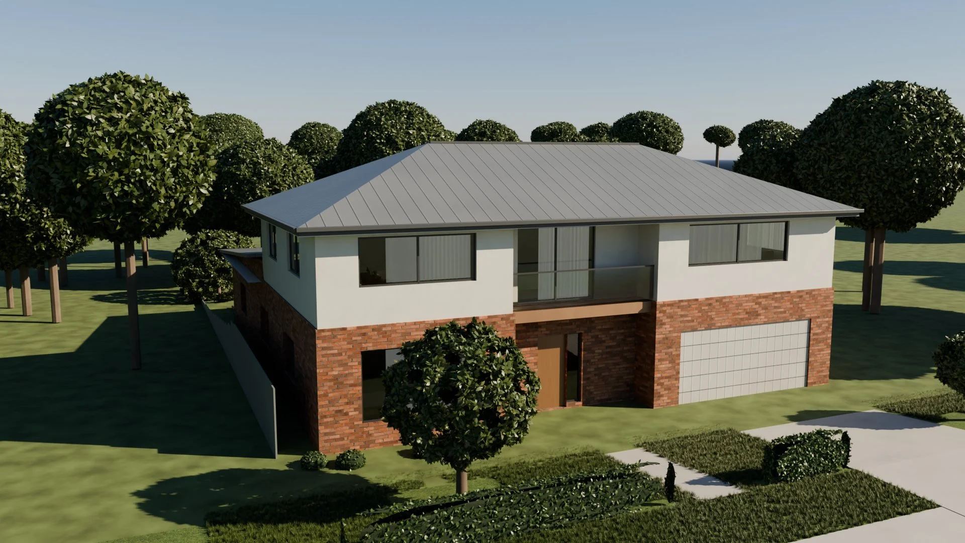 A demonstration home, photoreal render