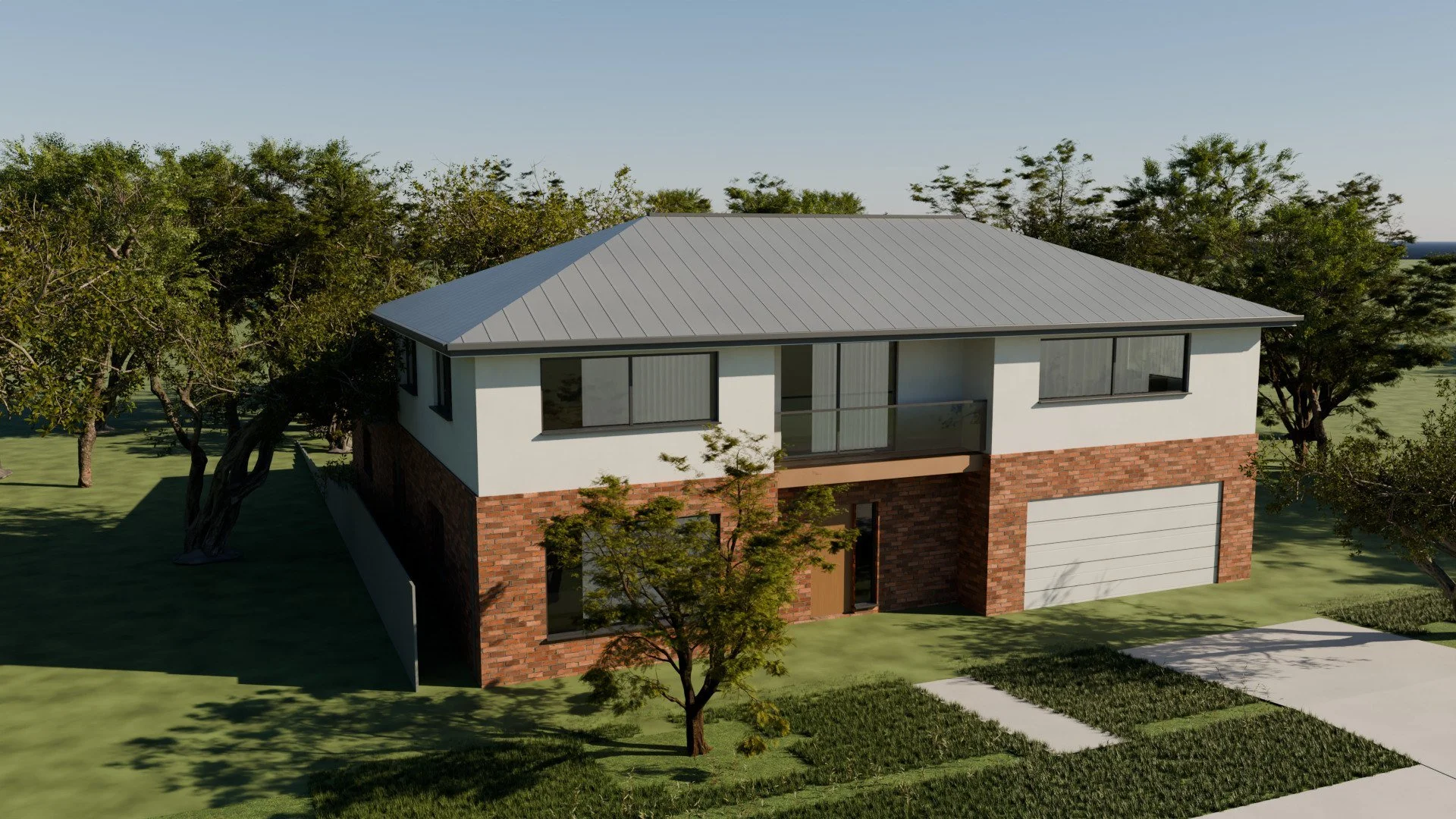 A demonstration home, photoreal render