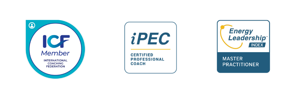 International Coaching Federation member, iPEC Certified Professional Coach, and Energy Leadership Index Master Practitioner