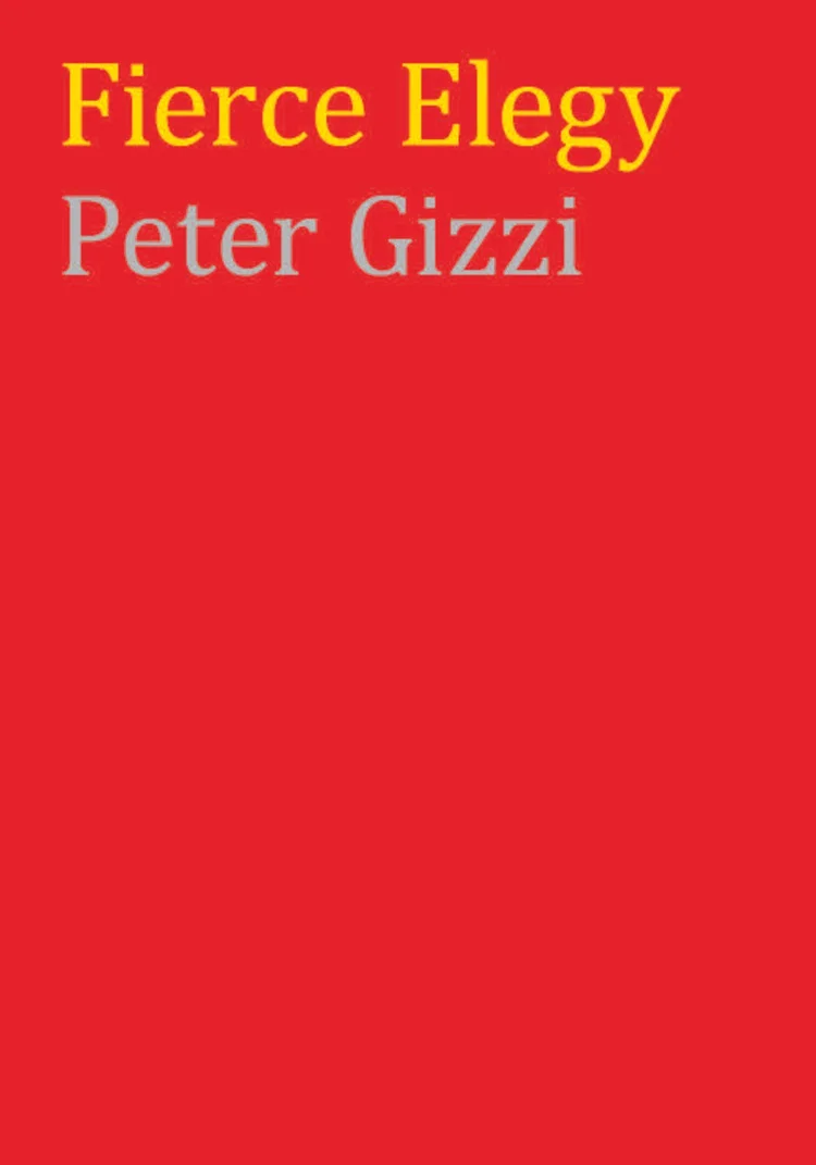 Yellow text, "Fierce Elegy" on red background