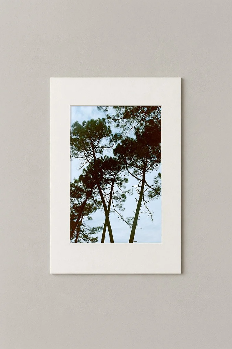 Tirage 14 × 21 cm dans sa présentation 20 × 30 cm, sans cadre