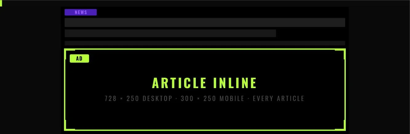 Article Inline placement preview
