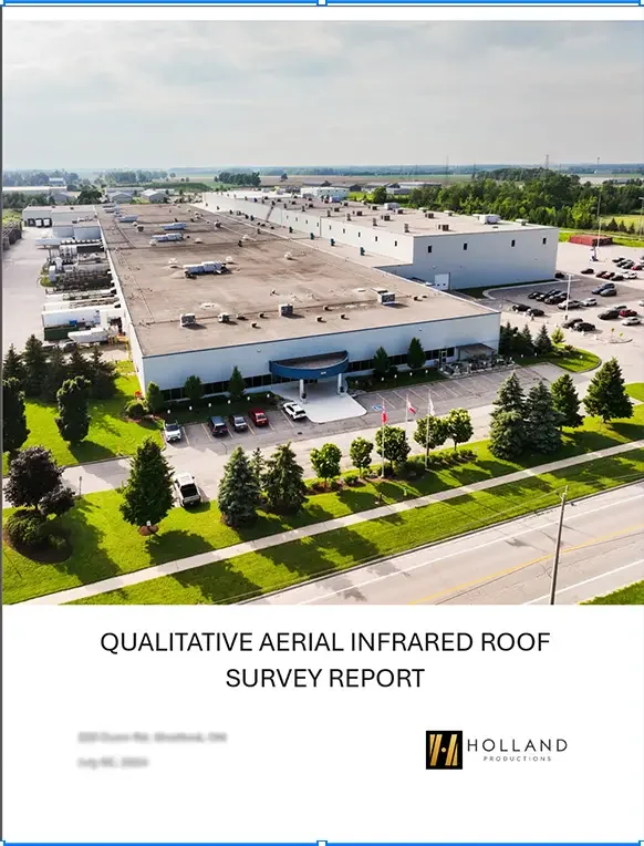 Annotated roof inspection report