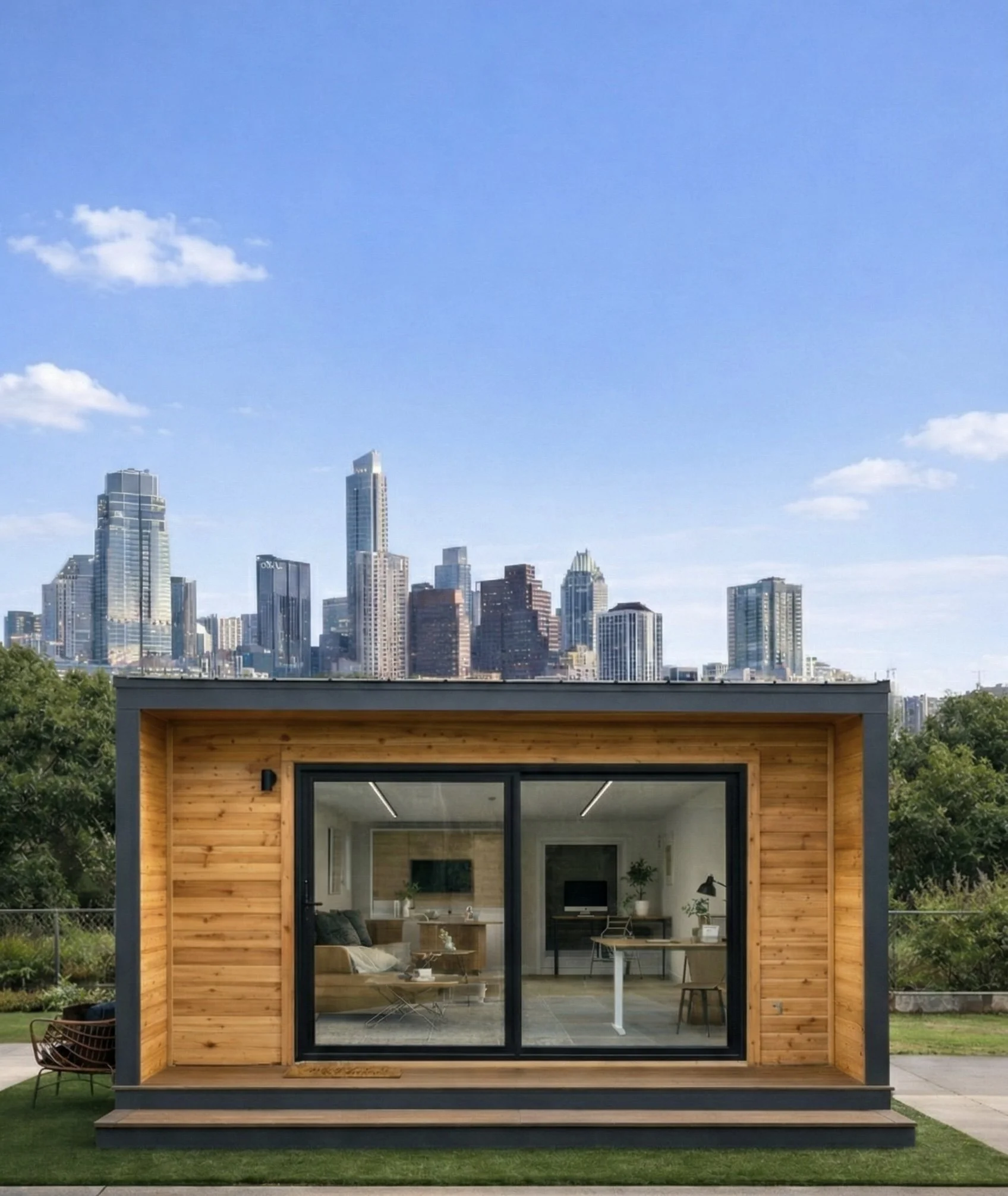 Modern Backyard Pod office exterior