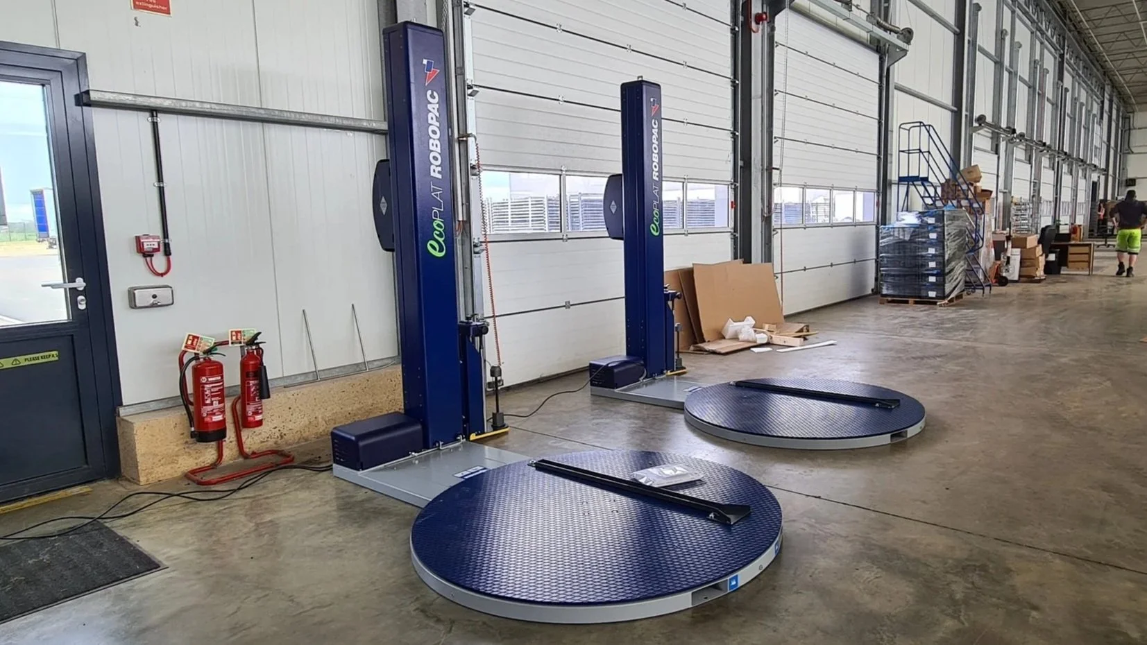 Turntable pallet wrappers supplied by Excelerate Ltd