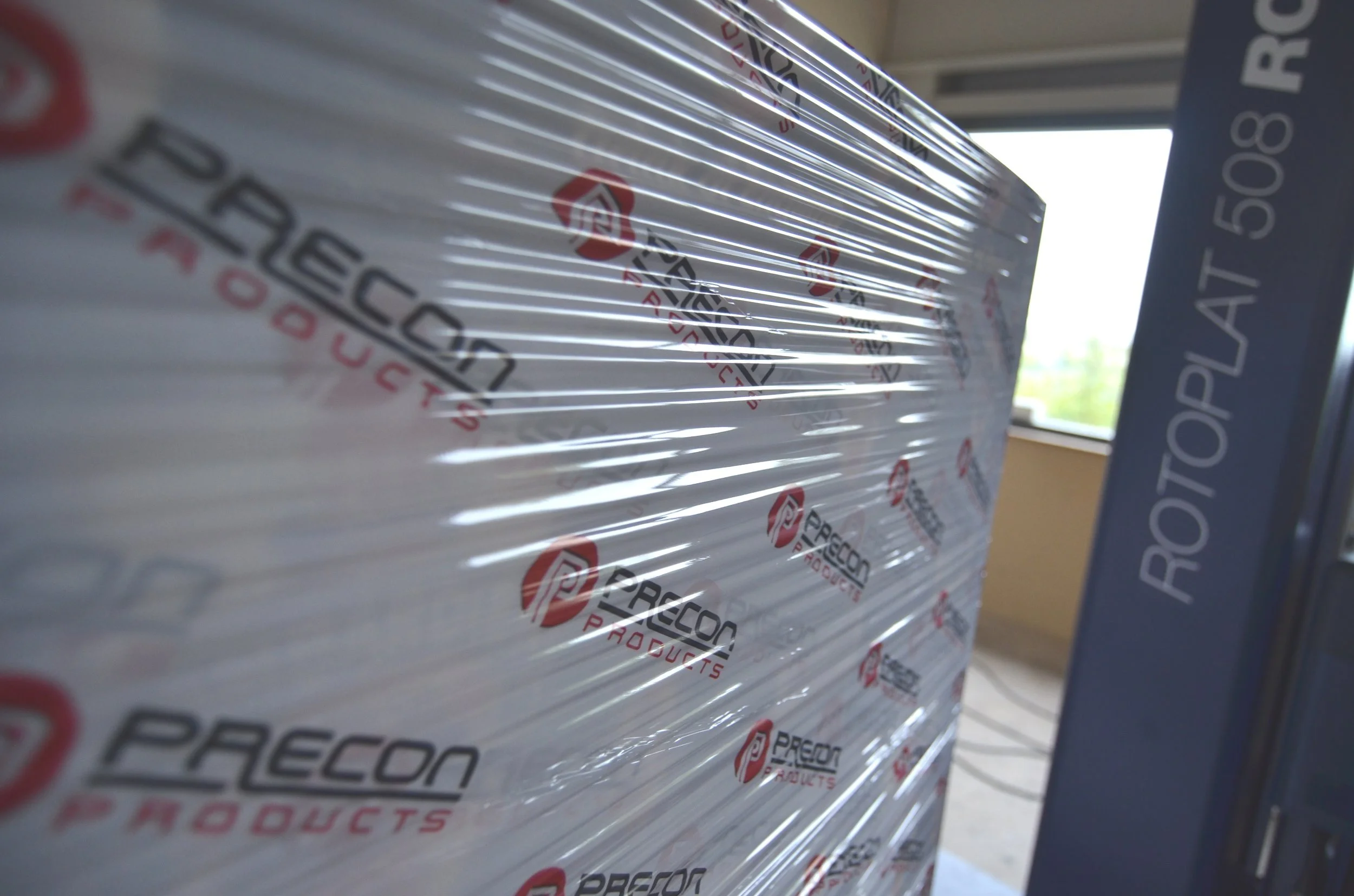 Specialist printed branded Goliath pallet wrap