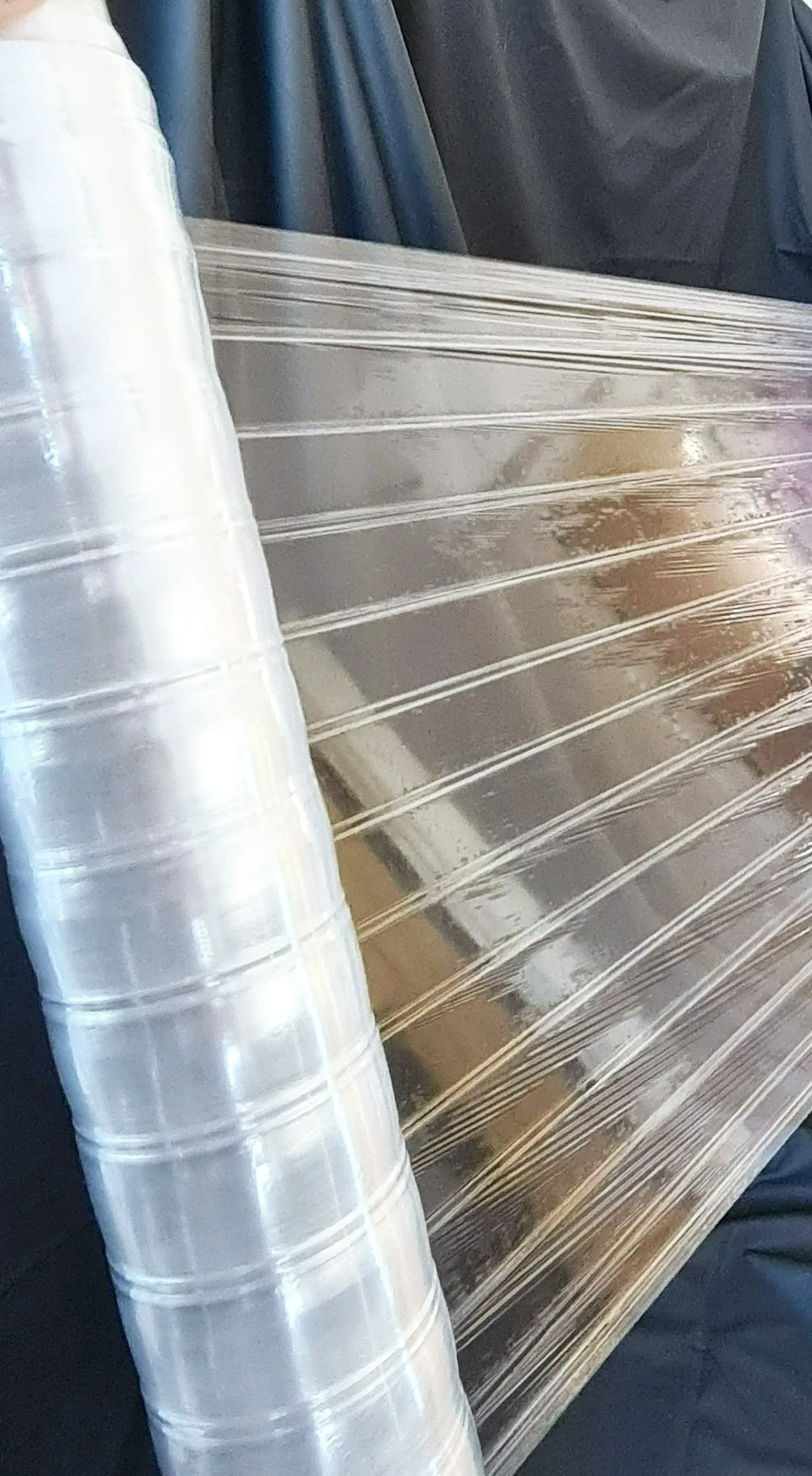 Reinforced structure inside pallet wrap