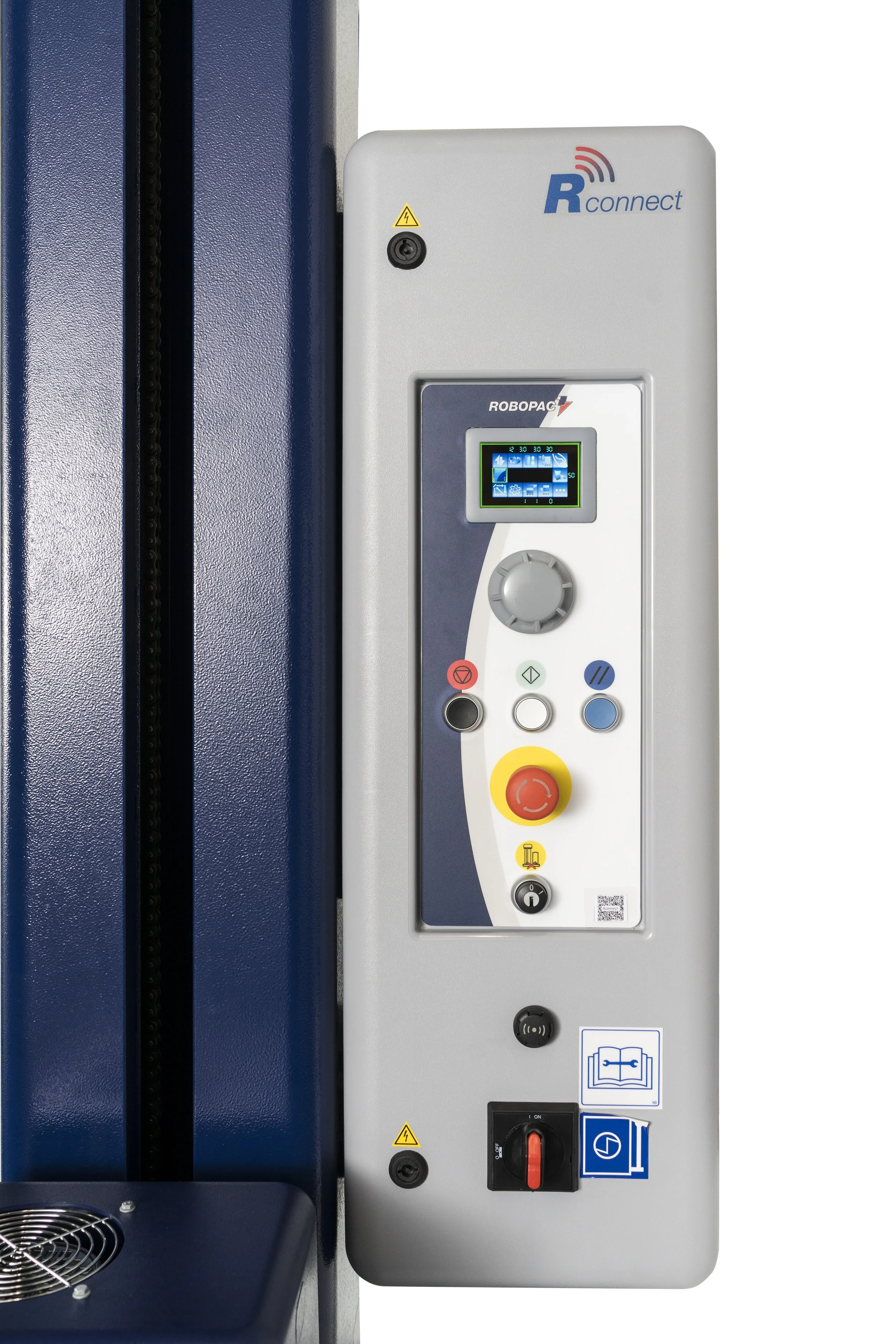 Robopac pallet wrapper control panel display