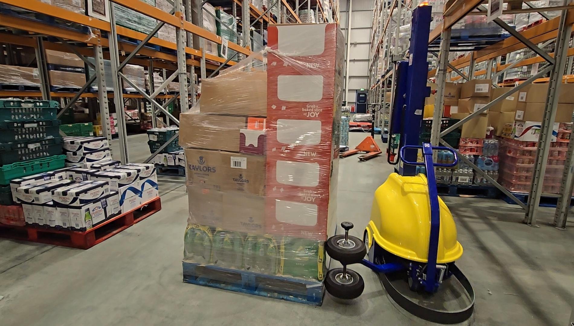 ROBi Fast high-speed robot pallet wrapper supplied by Excelerate Ltd