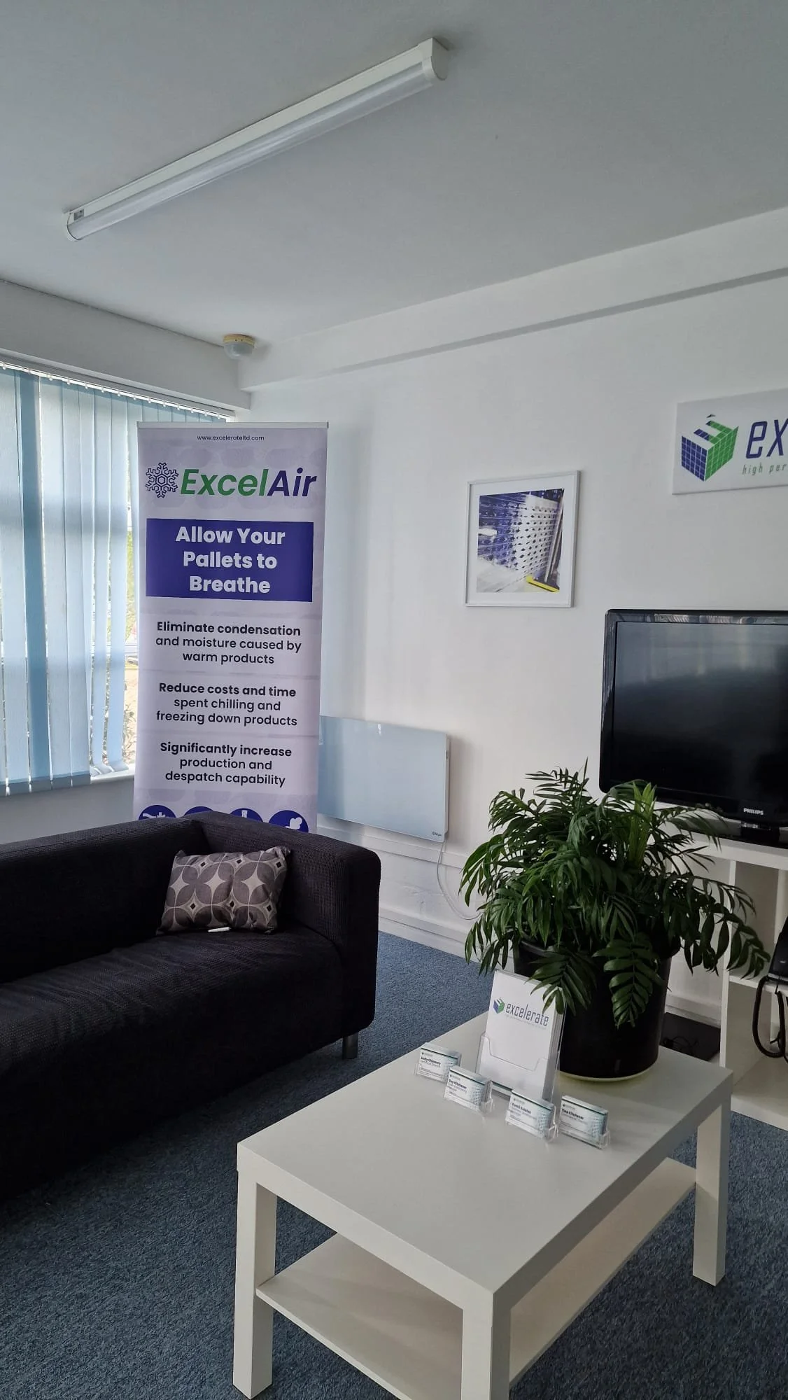 Excelerate visitors lounge at UK engineering support centre