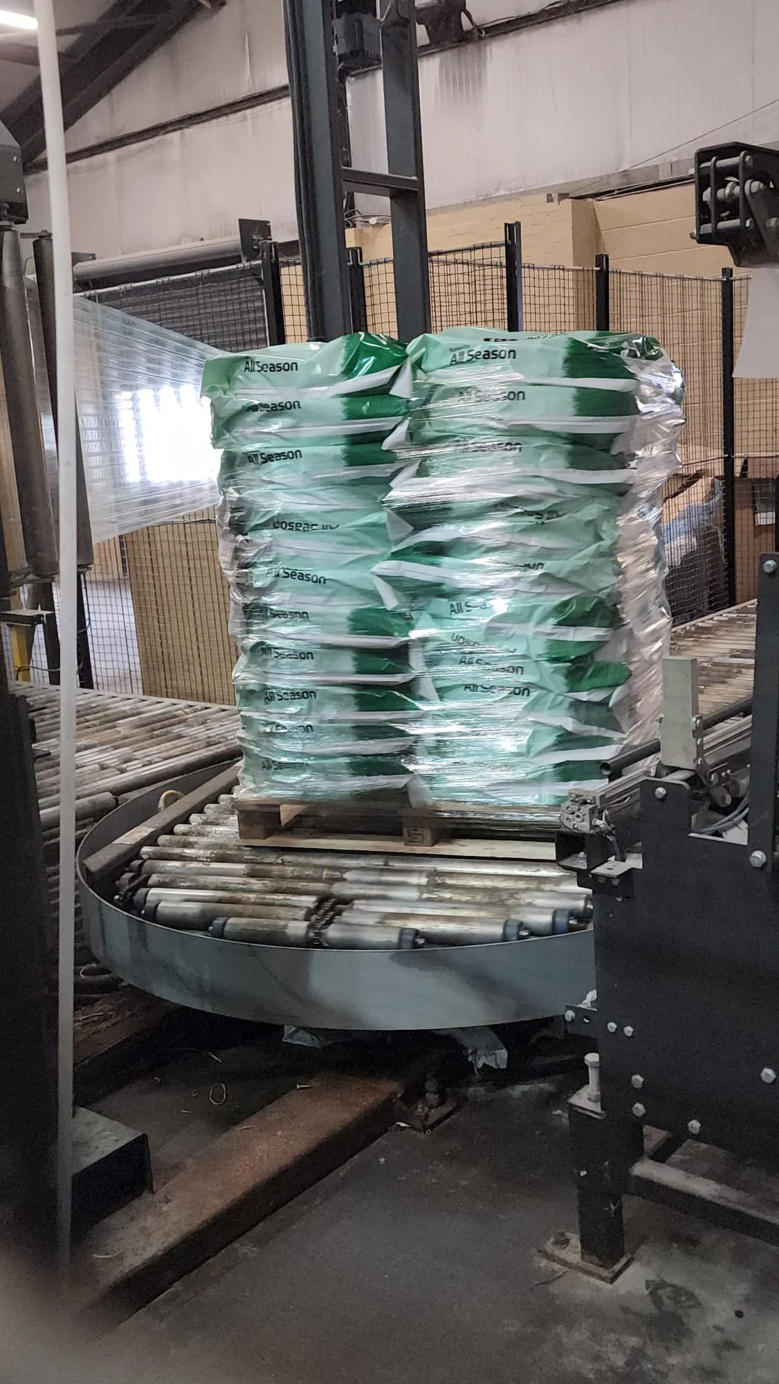 Goliath reinforced film on automatic wrapper