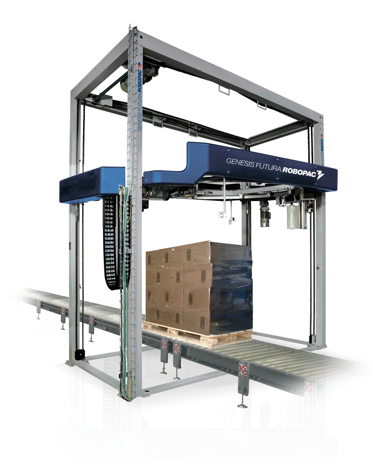Rotary arm pallet wrappers serviced by Excelerate engineers in the UK