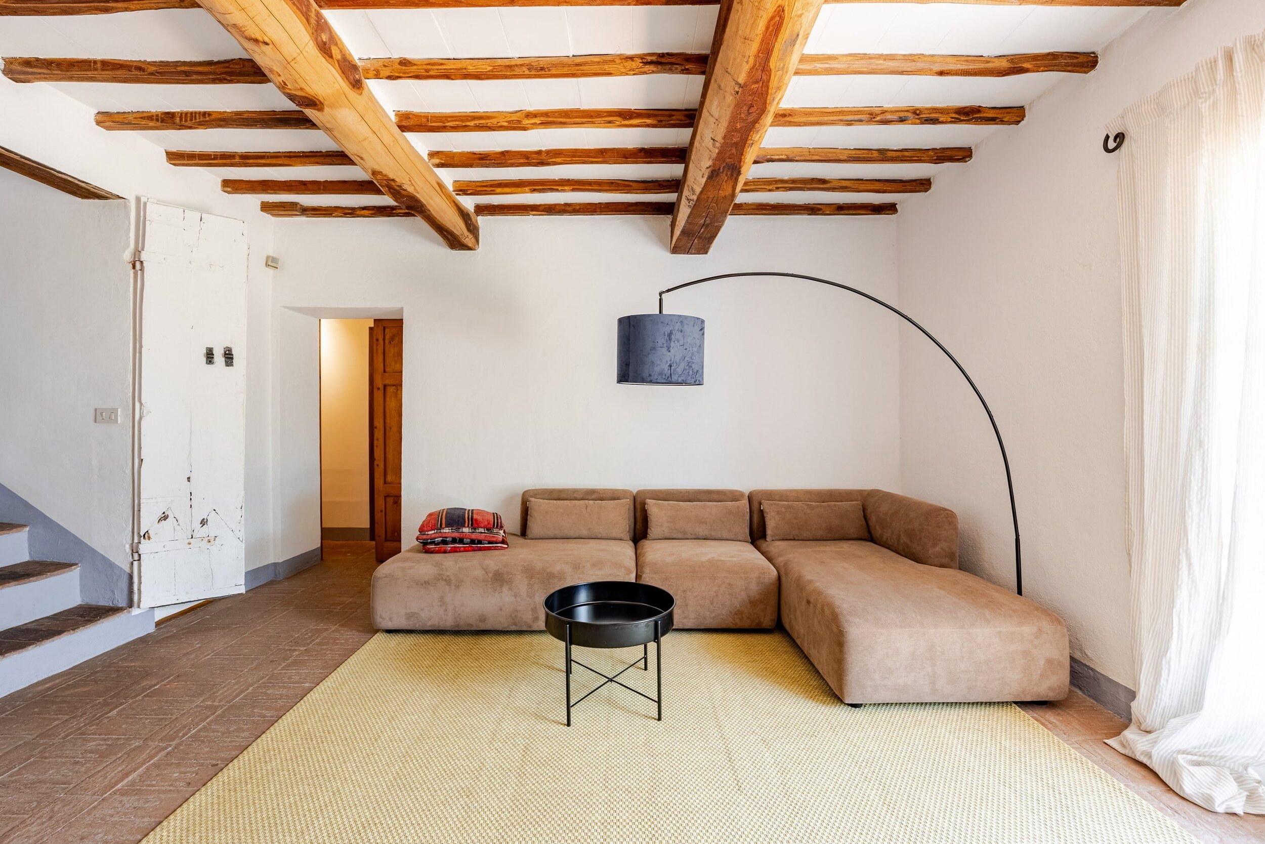 The living room at Podere dell’Aia