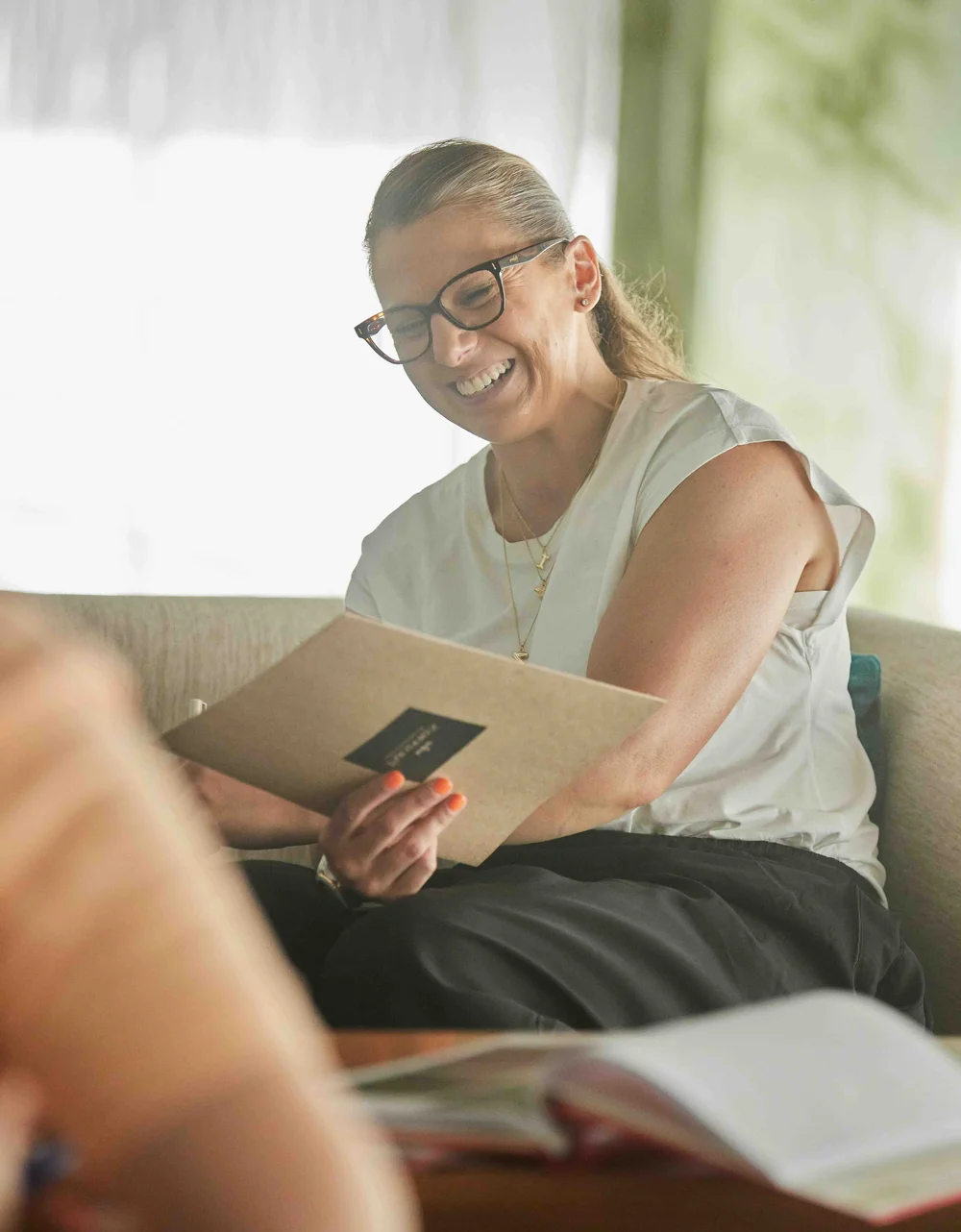 An ADHD coach in a one-to-one coaching session with a client