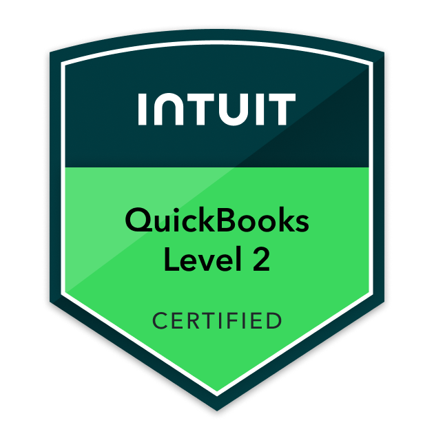 QuickBooks Certification Level 2 badge