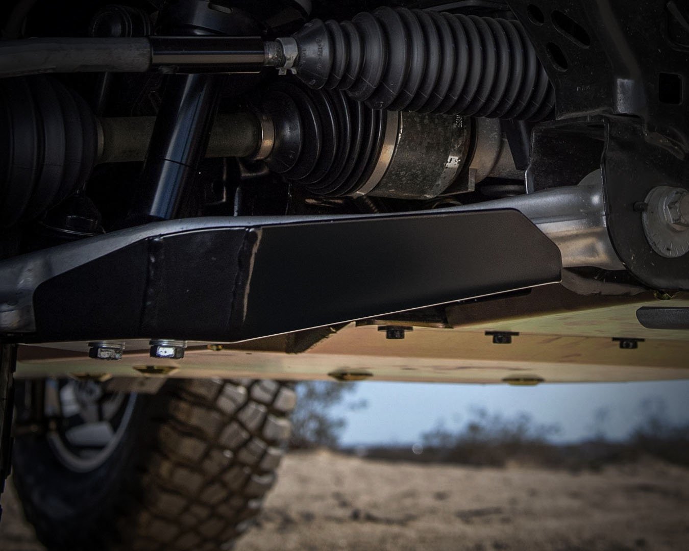 BDS Lower Control Arm Skid Plates on a KOH edition Bronco