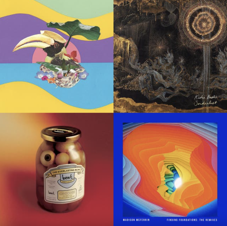 A Spotify playlist cover showing four album covers in a square formation.