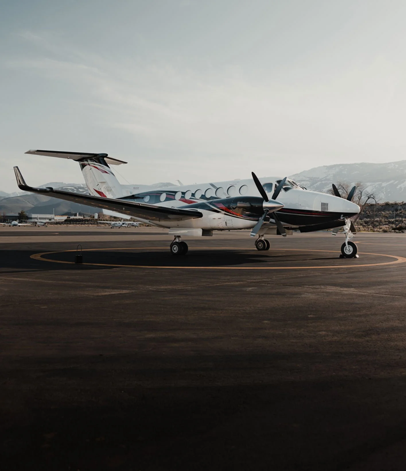 Beechcraft King Air 350 on the tarmac