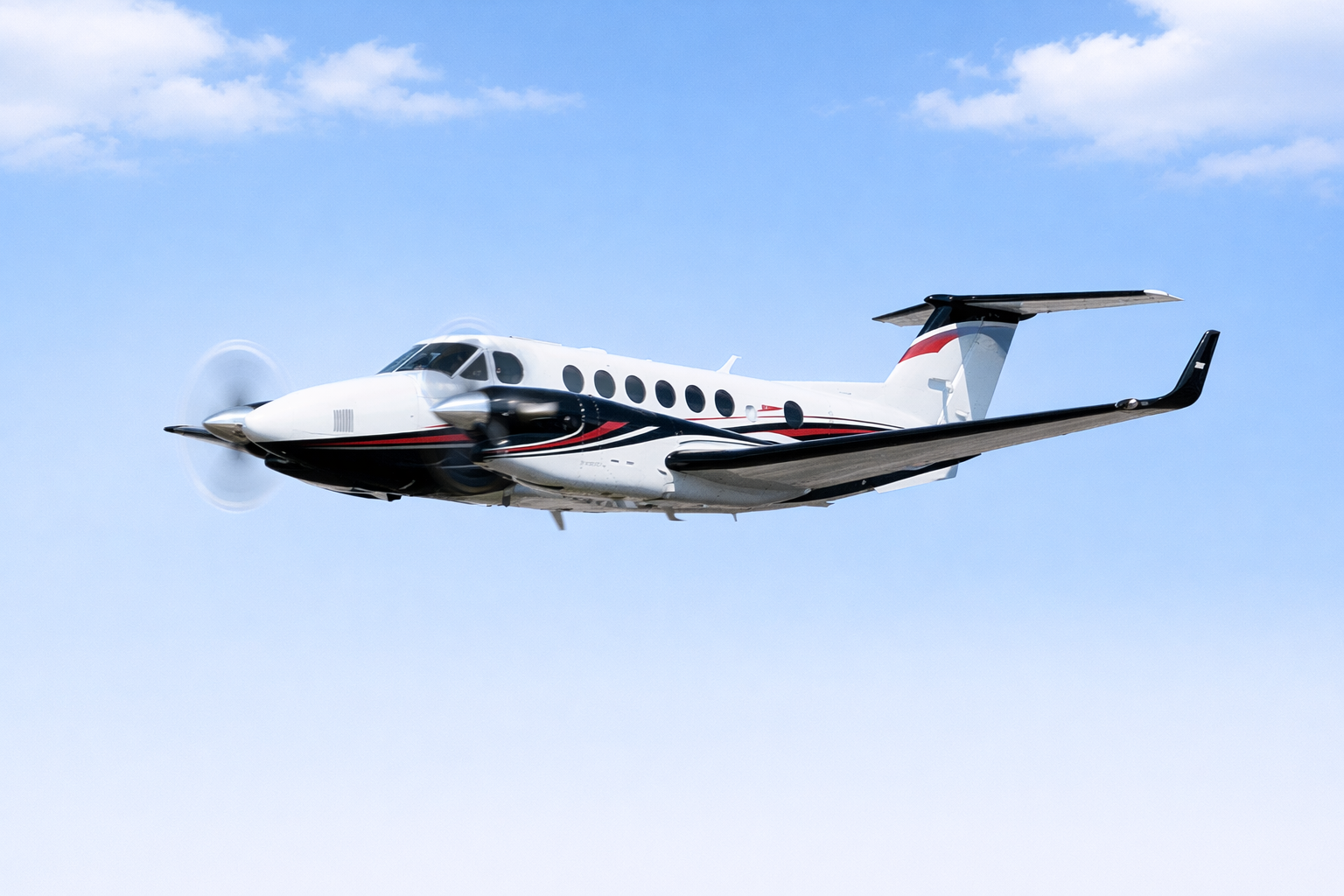 King Air 350 in flight