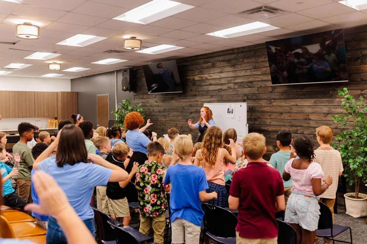 People take part in a ministry gathering at Grace Church Frisco
