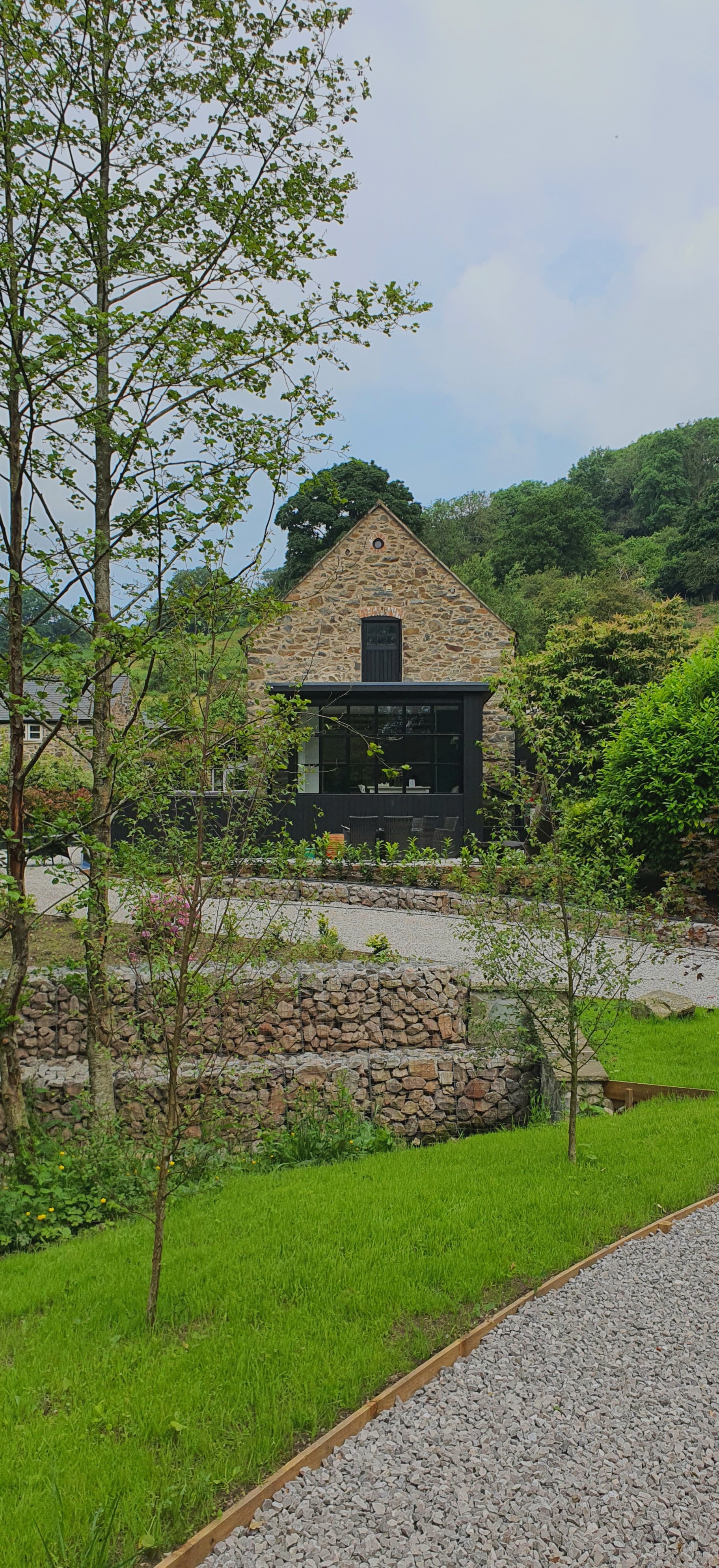Coach House garden entrance design in St Asaph