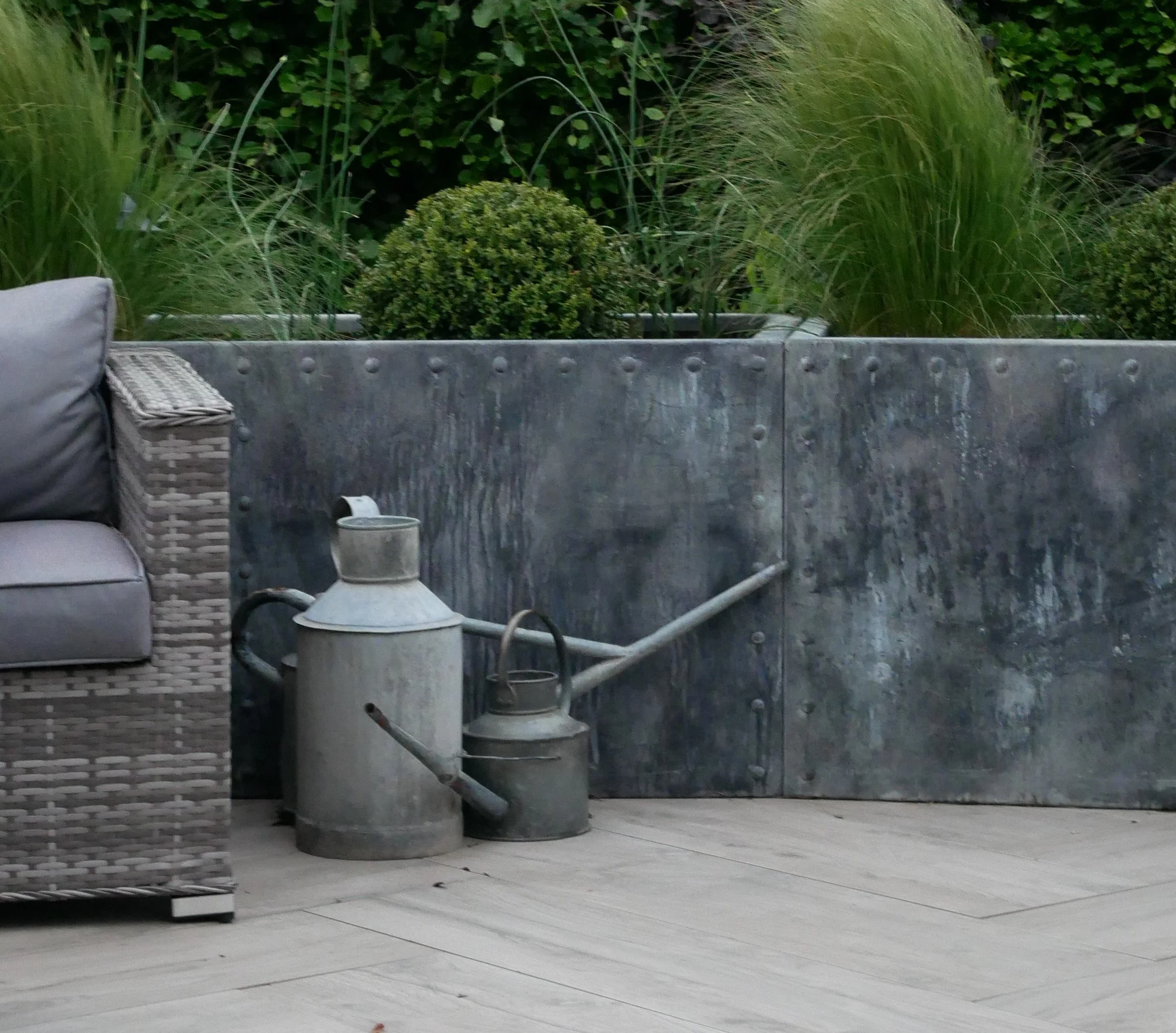 Material and planting detail showing texture and restraint