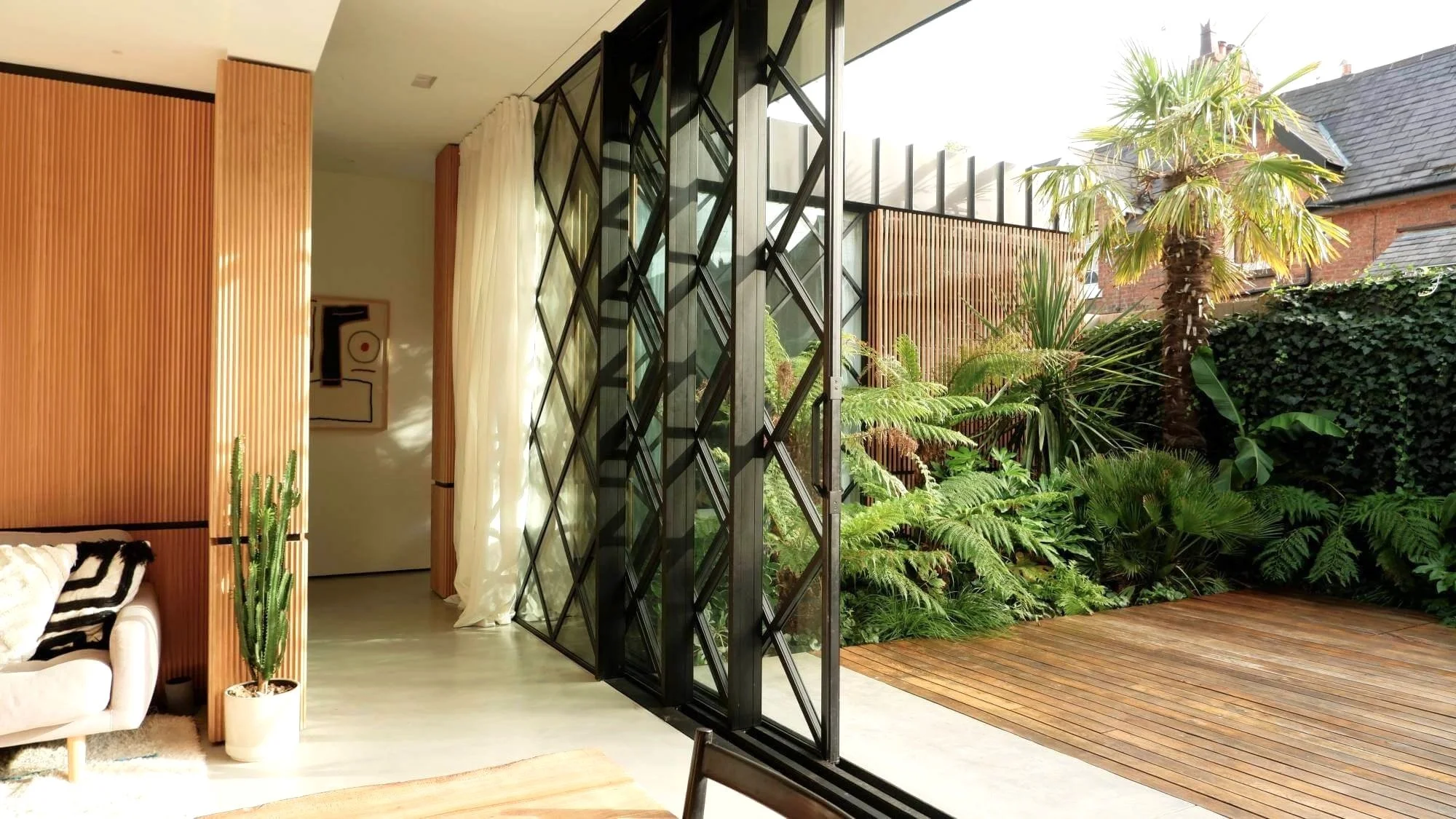 Cross House garden in Chester, Cheshire