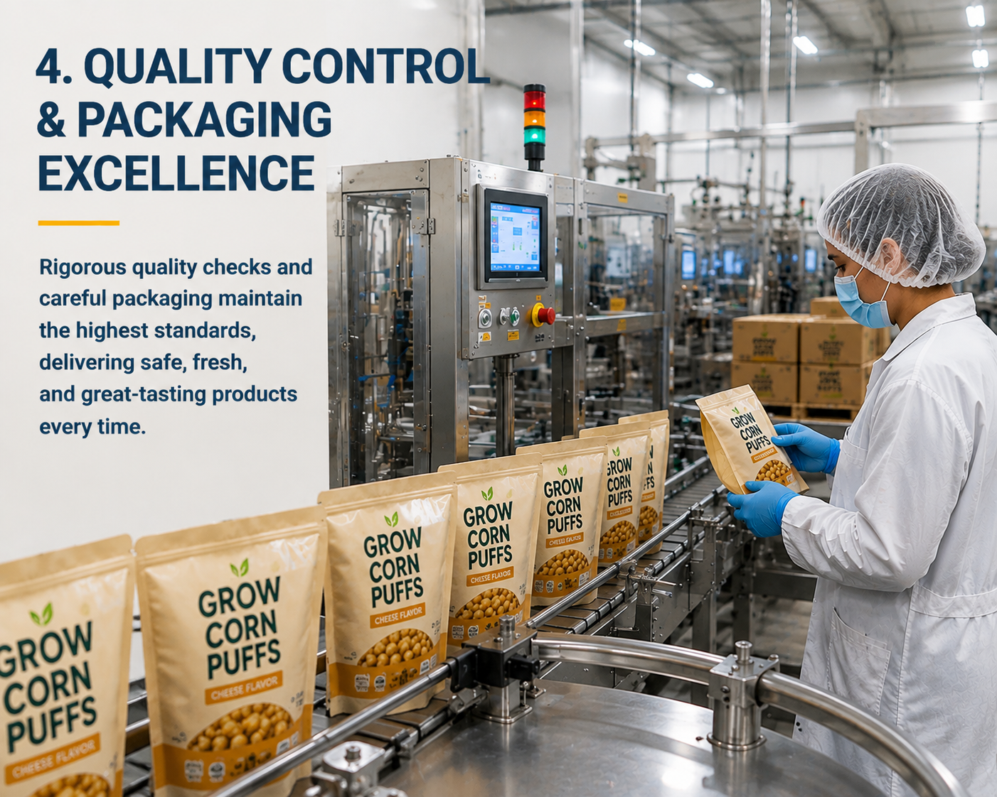 Food quality control and packaging
