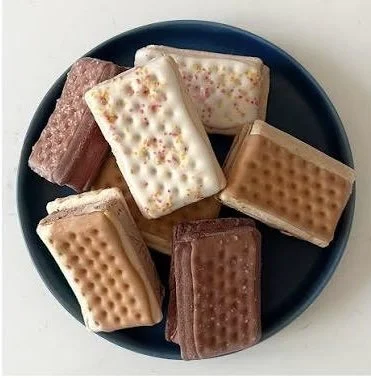 Frozen ice cream sandwich products