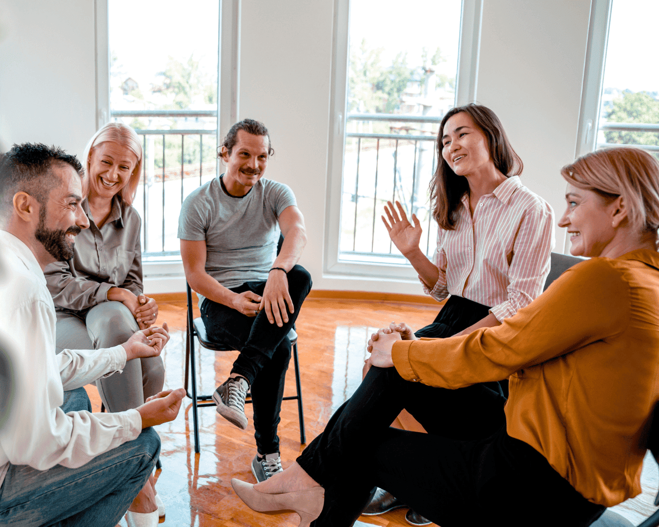 Clinicians in group supervision and consultation during Year Two of the Foundations Fellowship clinical training program in Boise and Nampa, Idaho.