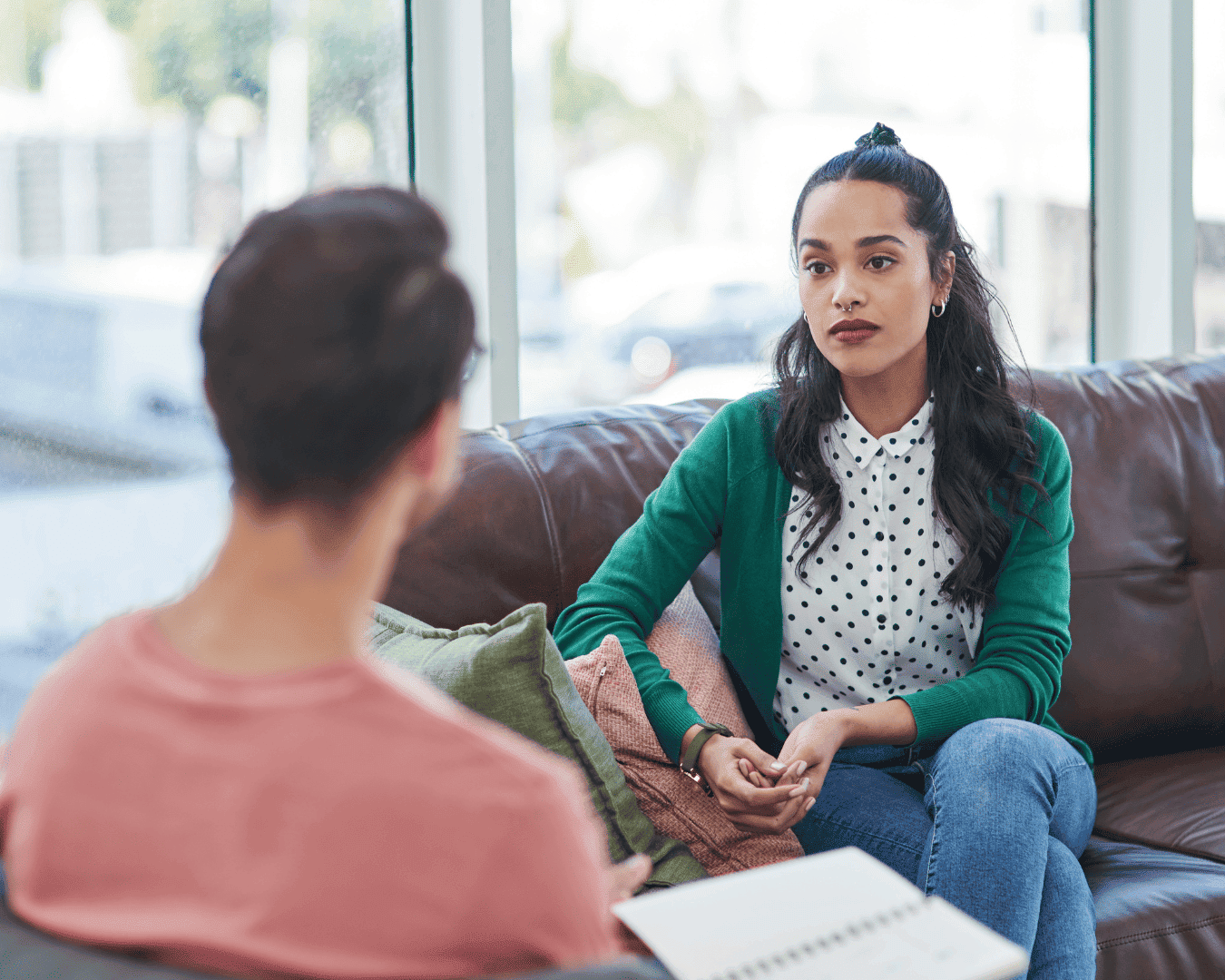 Clinical social worker conducting an individual therapy session during Year One of the Foundations Fellowship at The Resiliency Center of Idaho.
